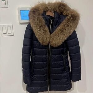 Women’s winter coat with real fur